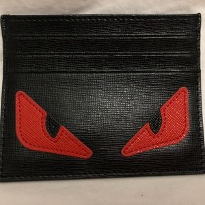 fendi eyes card holder
